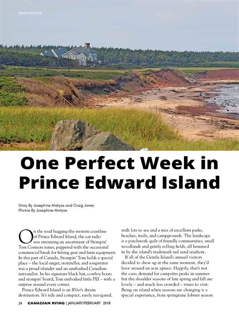 One Perfect Week in Prince Edward Island - Travel Media Association of