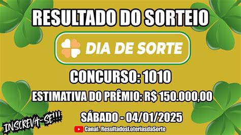 Dia De Sorte 1010 - 🍀 Resultado do Sorteio Dia de Sorte Concurso Nº 1010 - Confira os ...