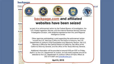 Backpage Has Been Seized By The Fbi—case Sealed By Judge Updated