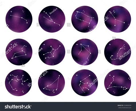 Zodiac Signs Vector Illustration Set Zodiac Stock Vector Royalty Free 324899930 Shutterstock