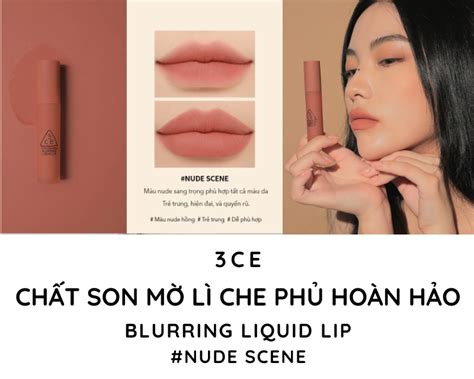 Son CE Nude Scene Blurring Liquid Lip Màu Hồng Nude Giá Tốt