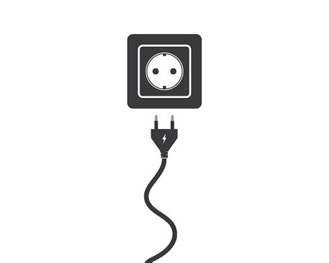 Premium Vector Electric Socket Plug Vector Illustration Template