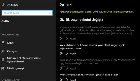 Windows Gizlilik Ayarlar De I Miyor Technopat Sosyal