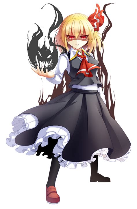 Safebooru Girl Blonde Hair Darkness Expressionless Frilled Skirt Frills Hair Ribbon Pantyhose