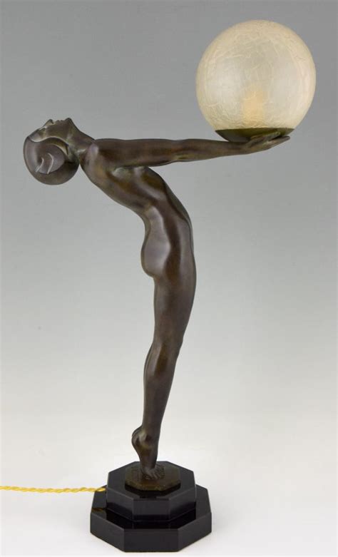 Art Deco Lamp Standing Nude Lumina Deconamic