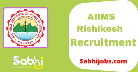 Aiims Rishikesh Jobs Notification Apply Online For Economic