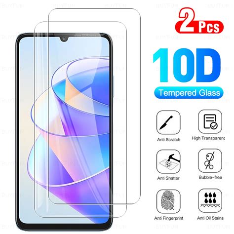 Закаленное стекло для Honor X7a, 2 шт., защитное стекло с полным ...