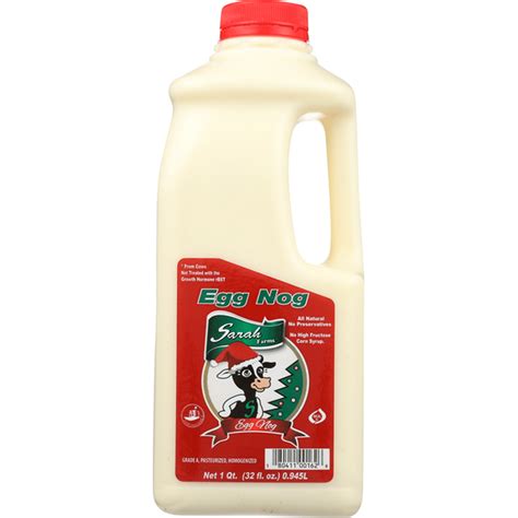 Sarah Farms Egg Nog 1 Qt Delivery Or Pickup Near Me Instacart