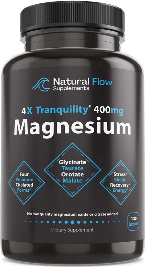 Natural Flow X Magnesium Complex Magnesium Glycinate Taurate Malate