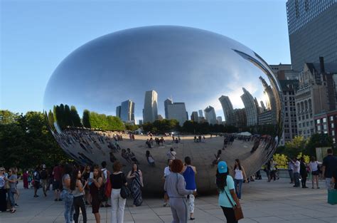 Free Images Structure City Crowd Downtown Bean Plaza Landmark