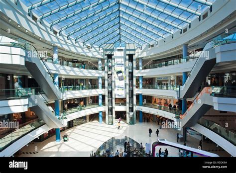 Jordan Amman City Mall Shopping Center Interior Stock Photo Alamy