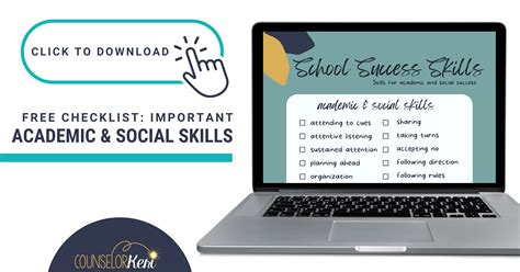 School Success Skills Free Checklist - Counselor Keri