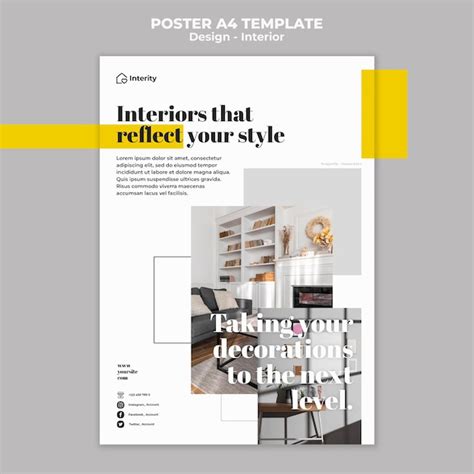 Free Psd Interior Design Style Poster Template