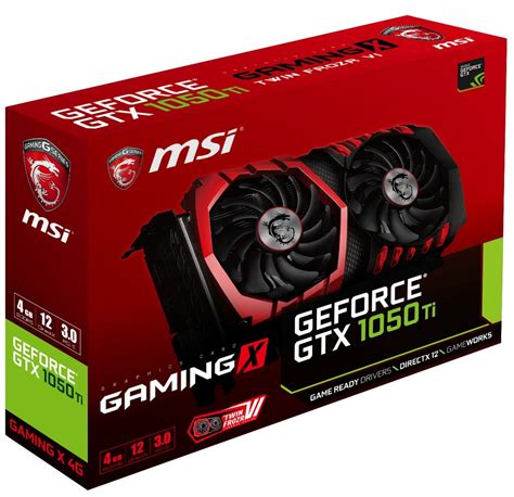 Купить Видеокарта MSI GeForce GTX 1050 Ti GAMING X 4G, Retail - цена ...