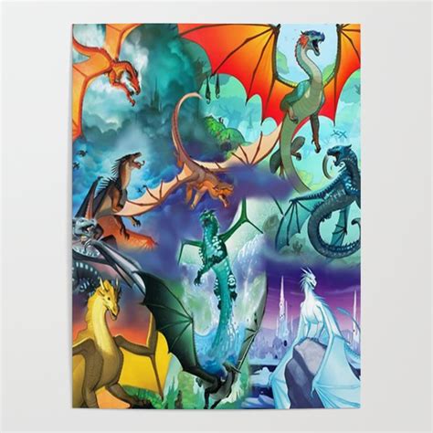 Wings-Of-Fire all dragon Poster by Bananaboth | Society6