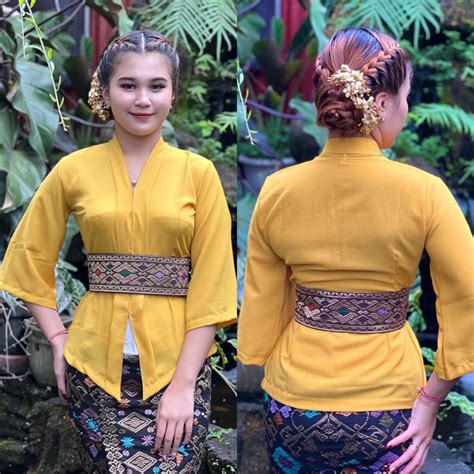 Jual Kebaya Polos Kartini Lonceng Kebaya Kartini Trompet Kebaya