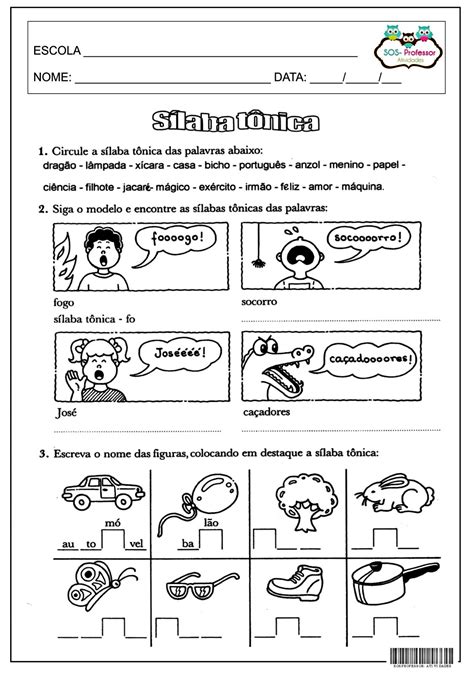 Sílaba Tonica 4 Ano - 10