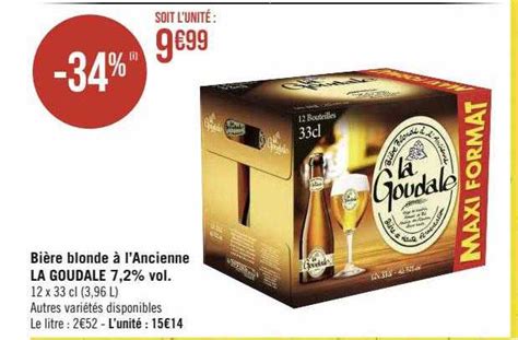 Promo Bière Blonde à L ancienne La Goudale 7 2 Vol chez Géant iCatalogue fr