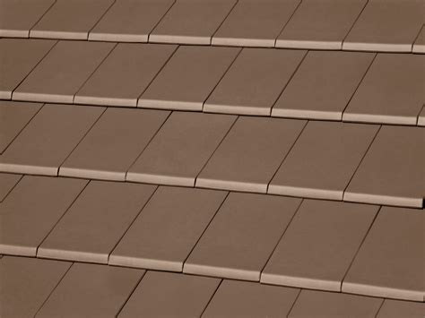 Flat Ceramic Roof Tile Plain Colour Chocolate By Tejas Borja