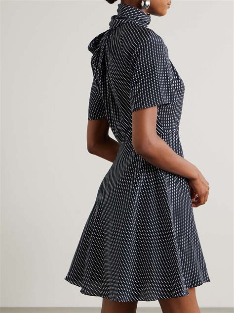 Givenchy Pussy Bow Polka Dot Silk Mini Dress Net A Porter