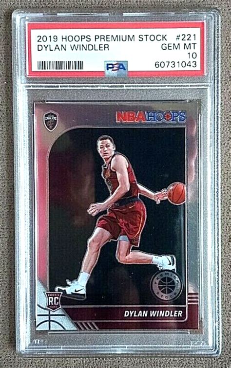 2019 20 NBA Hoops Premium Stock Dylan Windler RC Rookie 221 PSA 10