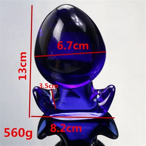 Dia 6 7 CM Big Glass Anal Bead Butt Plug Anus Stimulator Erotic Sex