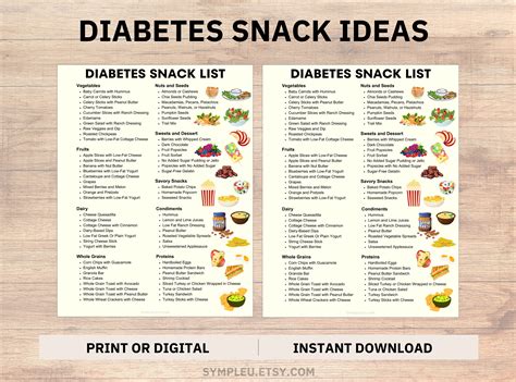 Diabetic Snacks List, Diabetes Snack Ideas, Diabetes Food List