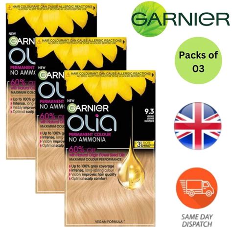GARNIER OLIA GOLDEN Light Blonde Permanent Hair Colour No Ammonia Packs Of 3 21 39 PicClick UK