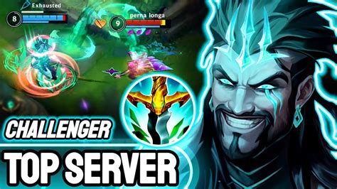 WILD RIFT DRAVEN TOP AMERICA SERVER CHALLENGER RANKED YouTube