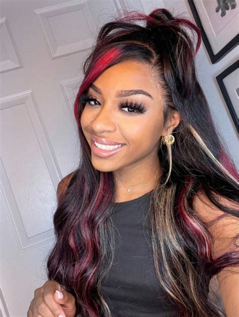 Unice Wigs Bye Bye Knots X Lace Front Glueless Wig Human Hair Red Blonde Highlight Loose