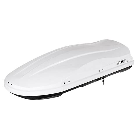 Автомобильный Бокс на крышу «Diamond» (430 литров, белый глянец ...