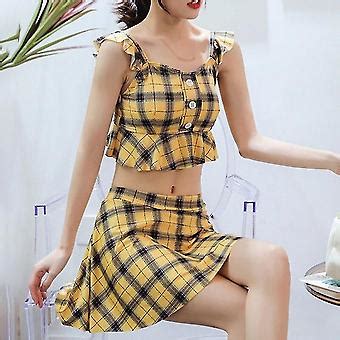 Kvinder Badedragt Sexede Bikinier H J Talje Bikini Badet J Trykt Bikini Split Fruugo Dk