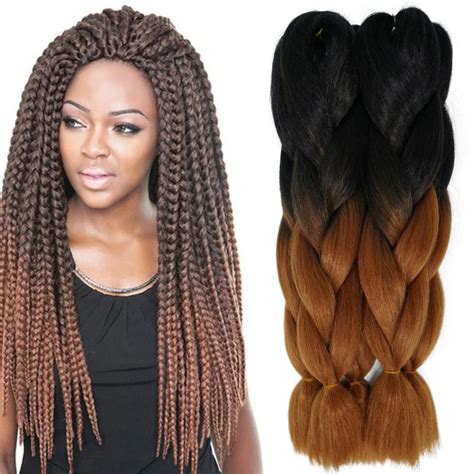 Inch G Synthetic Braiding Hair Two Tone Ombre Xpressions Kanekalon