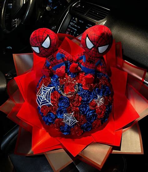 Spider Man Ramo Buchon Spiderman Ts Man Bouquet Diy Ts