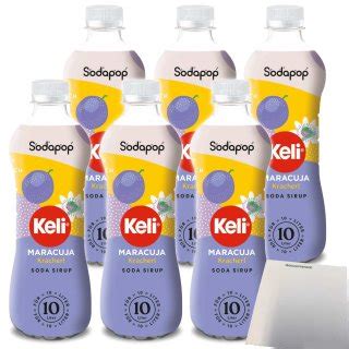 Sodapop Keli Sirup Maracuja für Wassersprudler 6er Pack 6x500ml Flas