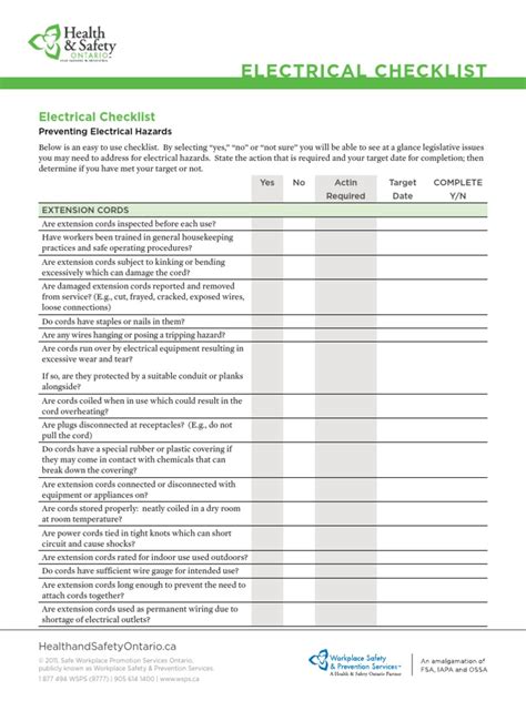 Electrical Checklist Fnl | Personal Protective Equipment | Insulator ...
