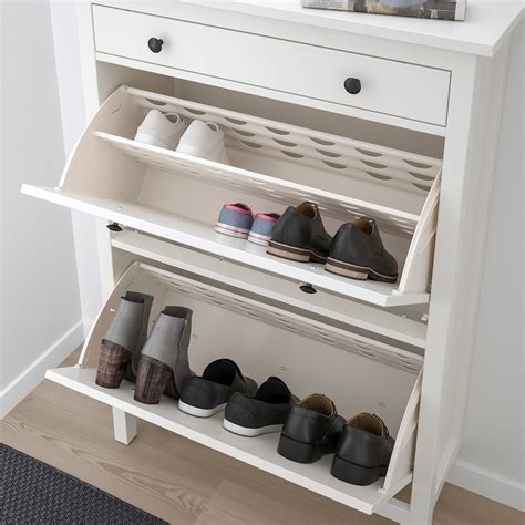 Hemnes Szafka Na Buty 2 Przegrody Biały 89x127 Cm Kup Tutaj Ikea