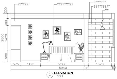 Bedside Table Elevation Cad Block At Harriet Woodruff Blog