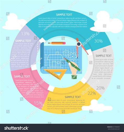 Blueprint Infographic Stock Vector Royalty Free 647985835 Shutterstock