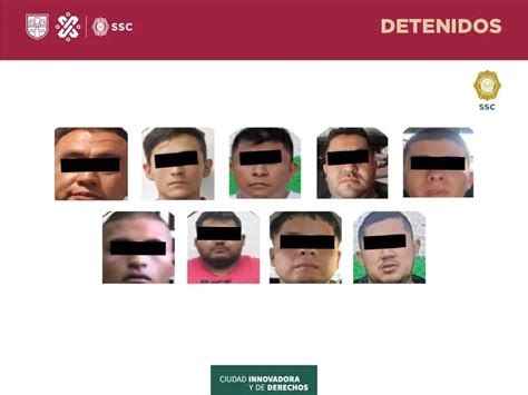 Detienen A 9 Miembros De La UniÓn Tepito En Cdmx SerÁn Enviados A Q