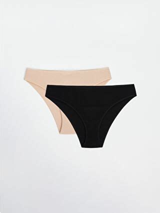 LCW DREAM Siyah Düz Bikini Külot li S HN Z CVL LCW