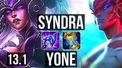 SYNDRA Vs YONE MID Rank 5 Syndra 5 1 7 EUW Grandmaster 13 1