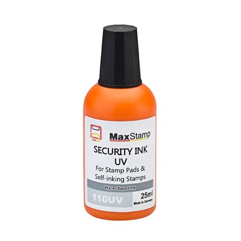 UV Ink 25ml - UV110 - MaxStamp Ink For Rubber Stamps