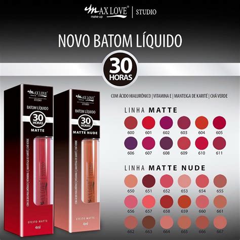 Batom L Quido Matte Nude Horas Max Love Shopee Brasil