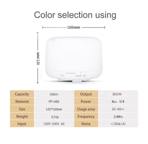 Muji Style Aroma Diffuser Humidifer 500ml Furniture And Home Living