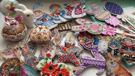 Коллекция вышитых игрушек 1 - YouTube