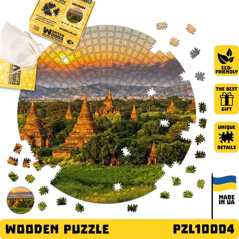 Круглые пазлы Yosemite Valley Набор пазлов на тему природы - Деревянные ...