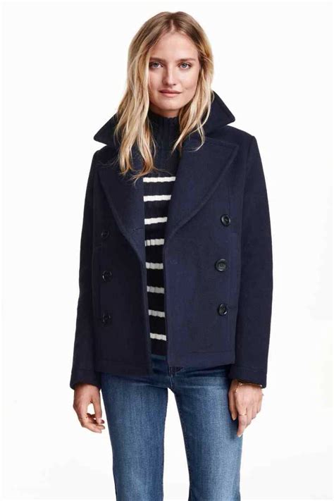 Kurtka bosmanka | Coat, Short coat outfit, Blue short coat