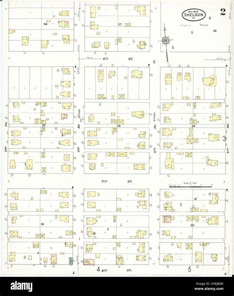 Sheldon iowa map hi-res stock photography and images - Alamy