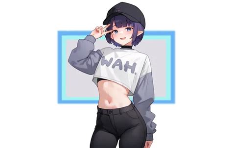 Wallpaper Kawaii Girl Hot Sexy Anime Pretty Cap Babe For Mobile And Desktop Section